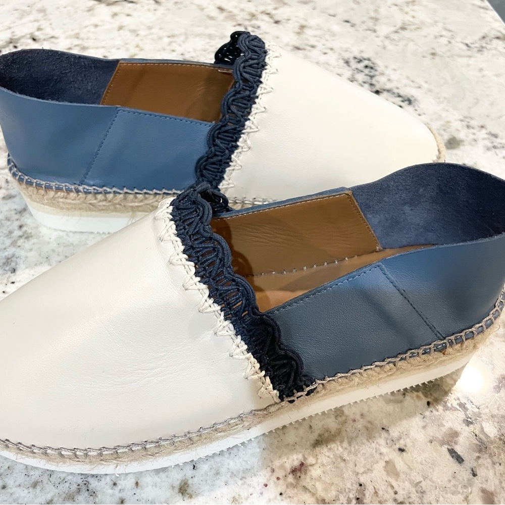 See By Chloe Blue and Cream Espadrilles - Picture 3 of 6